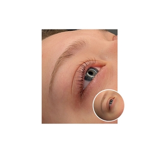 Klasyczny lifting rzęs z farbką