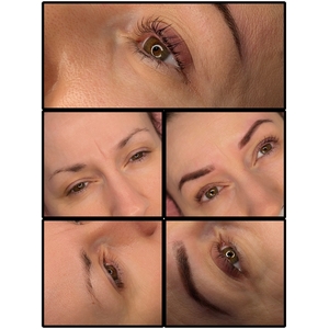 Henna pudrowa brwi i lifting koreański rzęs