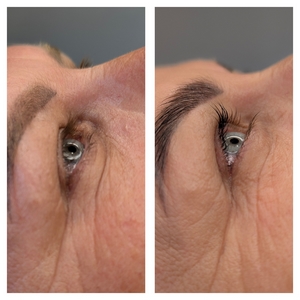 Brwi i rzęsy podkreślone – natychmiastowa świeżość spojrzenia